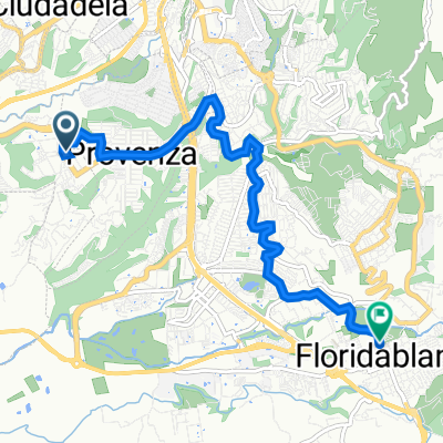 De Calle 104E 16-2 a 16-96, Bucaramanga a Carrera 8 2A-02, Floridablanca