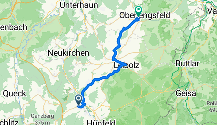 Mertzwillerstraße 44, Burghaun nach Landecker Straße 14, Schenklengsfeld