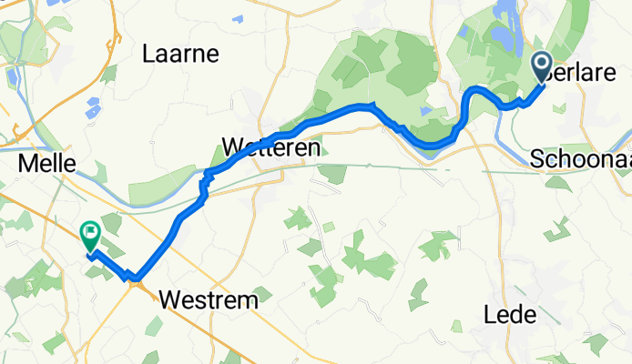 Turfputstraat 135, Berlare to Proefhoevestraat, Melle