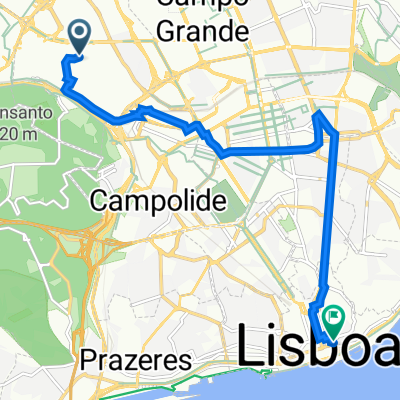 Rua Francisco Ferrer 2A, Lisboa to Rua dos Bacalhoeiros 115, Lisboa