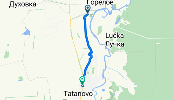 Заводская улица, Муниципальный Район Тамбовский до Зелёная улица, 2–12, Село Куксово