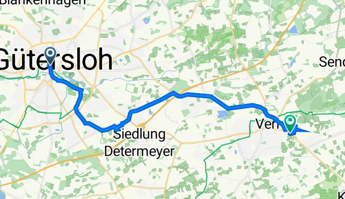 Münsterstraße 2, Gütersloh nach Schützenweg 14, Verl