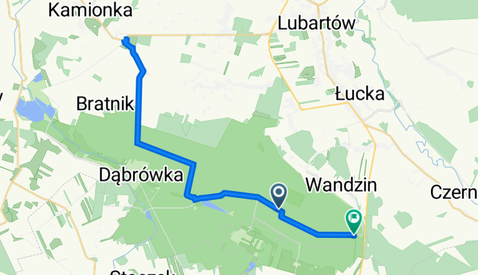 Wandzin, Lubartów do Wandzin, Lubartów