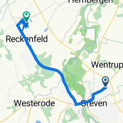 Grüner Weg 76A, Greven to Robert-Bosch-Straße 13, Greven