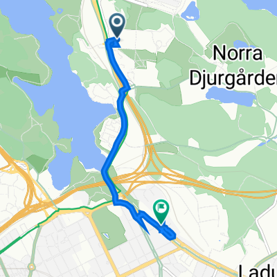 Frescativägen 24B, Stockholm to Körsbärsvägen 7, Stockholm