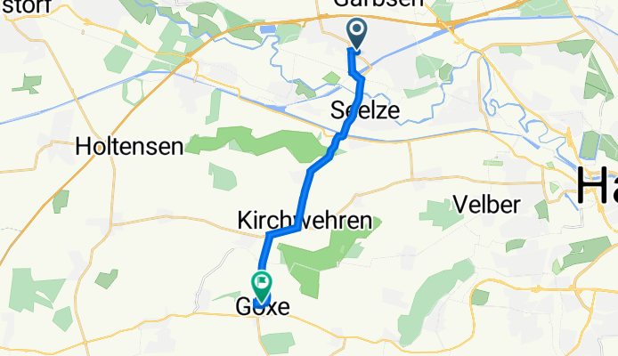 Kampweg 9A, Garbsen nach Im Kreuzhorn 16, Barsinghausen