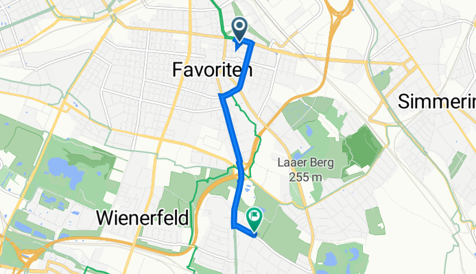 Gellertgasse 5–7, Wien nach Alaudagasse 42, Wien