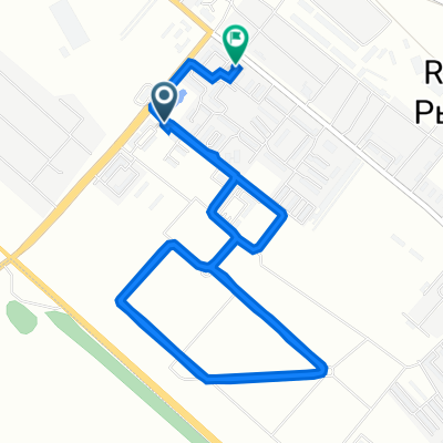 От Крымская 1г, Рыбное до улица Большая 4Б, Рыбное