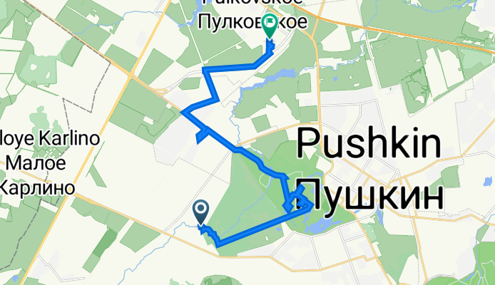 От Красносельское шоссе 85, Санкт-Петербург до Образцовая улица 5 корпус 1 строение 2, Санкт-Петербург