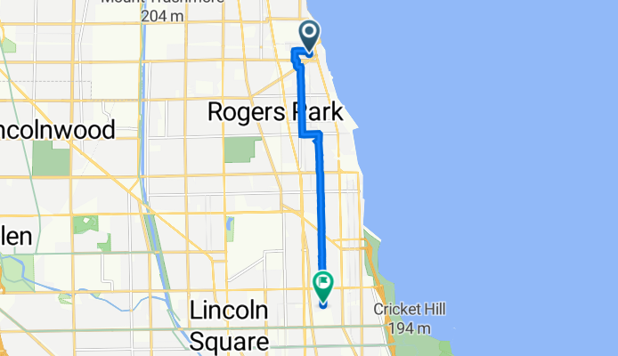 7640 N Greenview Ave, Chicago to 5011 N Glenwood Ave, Chicago
