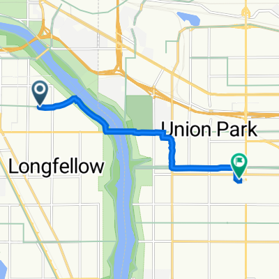 Longfellow, Minneapolis to 90 Macalester St, Saint Paul