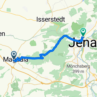 Ottstedter Straße, Magdala nach Dornburger Straße 26, Jena