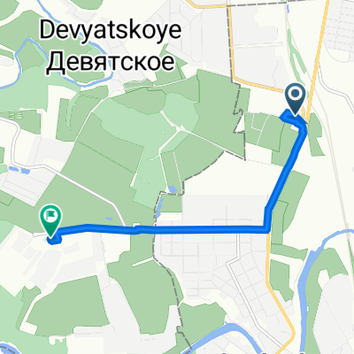 От проезд Авиаторов 1А, Подольск до улица Ерино поселок 4