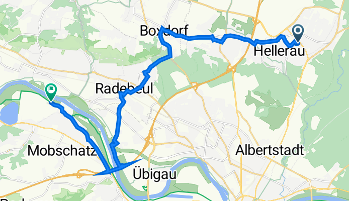 Klotzsche - Elberadweg