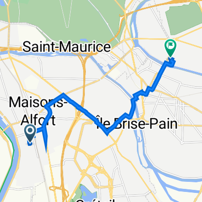 4 Allée Mozart, Alfortville à 5 Rue Diderot, Champigny-sur-Marne