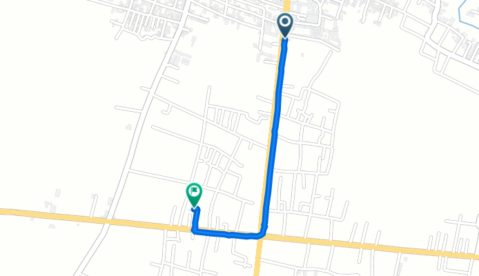 Jalan Diponegoro No.57, Kecamatan Purwodadi to VWQ5+PFQ, Kecamatan Purwodadi