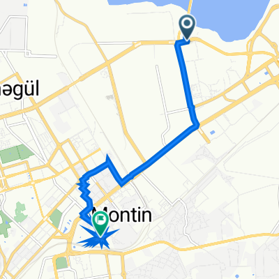 От CVGV+PCX, Баку до Murtuz Naghiyev, Bakı