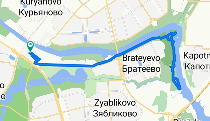 От Каширское шоссе 53, к. 6, Москва до Каширское шоссе 53, к. 6, Москва