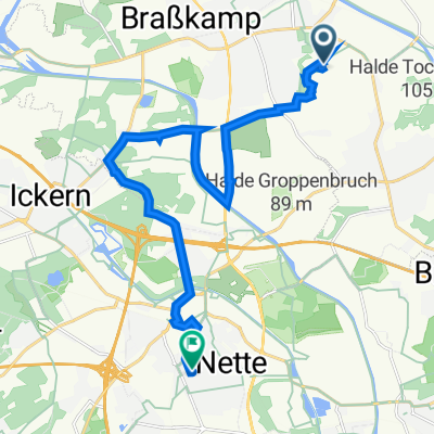 Landabsatz, Waltrop nach Eugen-Richter-Straße 19, Dortmund