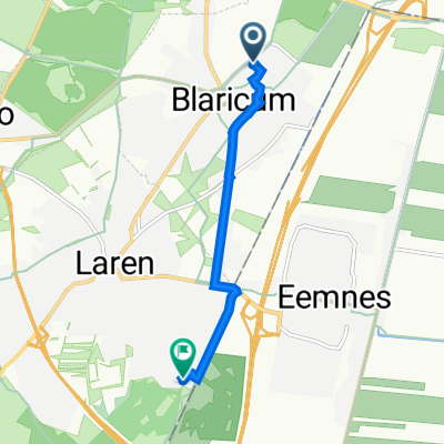 Singel 15, Blaricum naar Van Erven Dorenspark 15, Laren