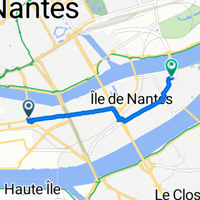 République, Nantes to Rue du Général de Bollardière 4, Nantes