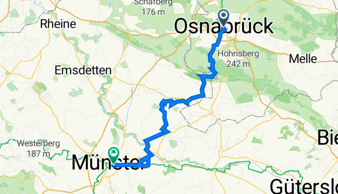 Große Straße 75, Osnabrück nach L843 43, Münster