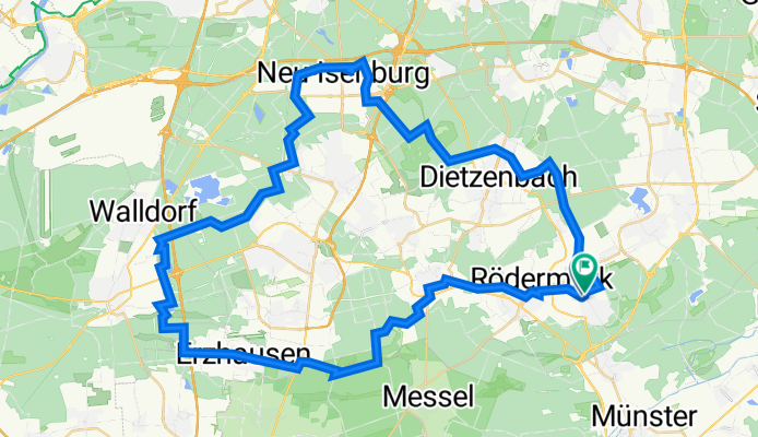 Egelsbach Ernst-Ludwig-Teich - Mörfelden - Oberwaldsee -  Neu-Isenburg Bansapark