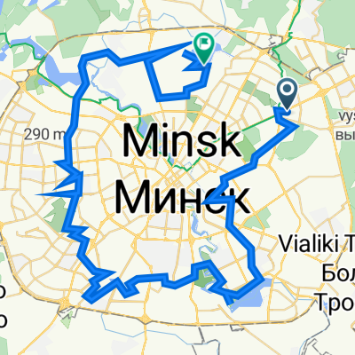 маршрут из проспект Независимости 116, Минск