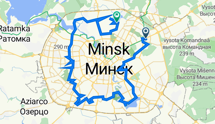 маршрут из проспект Независимости 116, Минск