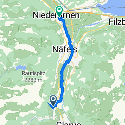 Weid 8, Netstal nach Bahnhofstrasse 6, Niederurnen