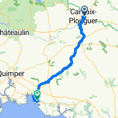 De Carhaix, Carhaix-Plouguer à Chemin de Pors Gwir 33, Concarneau