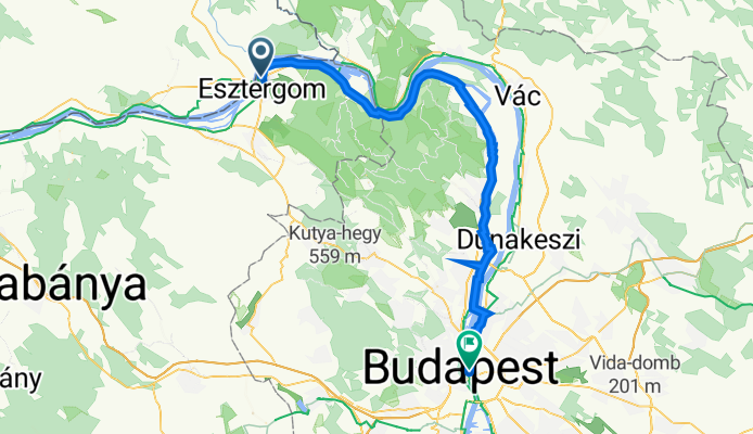 Mária út M02-Czestochowa-Budapest-Međugorje, Gran nach Bajcsy-Zsilinszky út 11., Budapest