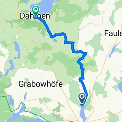 Amsee 6, Waren (Müritz) nach Seestraße 10, Dahmen