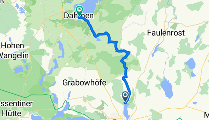 Amsee 6, Waren (Müritz) nach Seestraße 10, Dahmen
