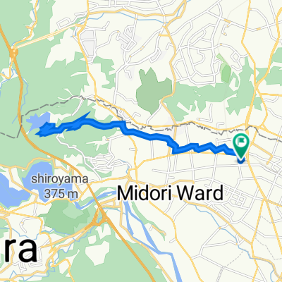 西橋本5丁目2-12, 相模原市緑区 to 西橋本5丁目2, 相模原市緑区