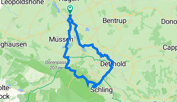 Lage Hermannsdenkmal