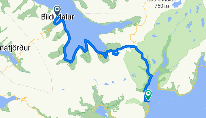 21.5. BĂldudalur nach Fähre Brjanslaekur