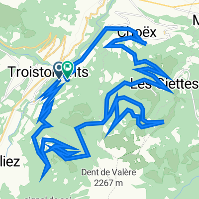 Route de Chenarlier 8, Troistorrents à Chemin du Buis 8, Troistorrents
