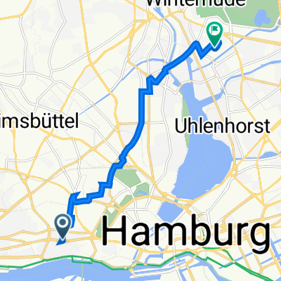 Reeperbahn, Hamburg nach Heidberg 30, Hamburg