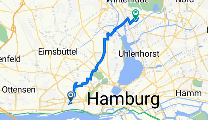 Reeperbahn, Hamburg nach Heidberg 30, Hamburg