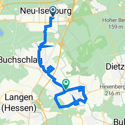 Route von Ernst-Reuter-Straße 11, Neu-Isenburg