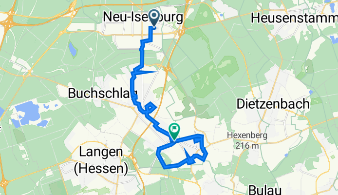 Route von Ernst-Reuter-Straße 11, Neu-Isenburg