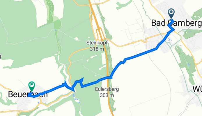 Sudetenweg 2, Bad Camberg nach Feldbergstraße 13, Hünstetten