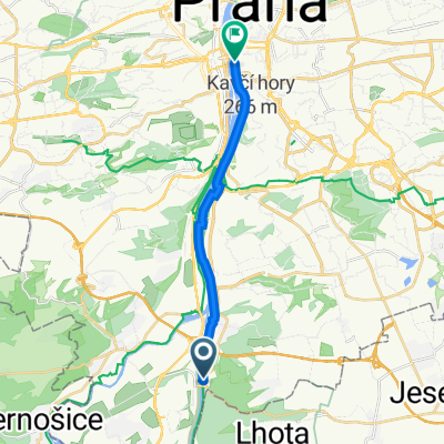 Závist, Praha 16 to Rašínovo nábř 56, Praha 2