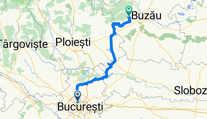 Strada Doctor Nicolae Minovici 1, București to DC193 35, Sărata-Monteoru