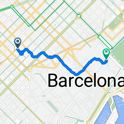 Carrer d'Enric Granados, Barcelona a Carrer del Comerç, 19, Barcelona