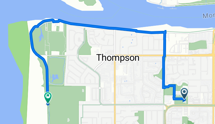10km Thompson Community Centre to Terra Nova Park and back