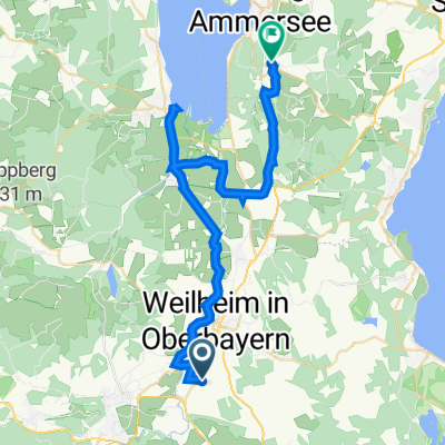 A2e Polling-Raisting-Dießen-Andechs 40,4km 220hm