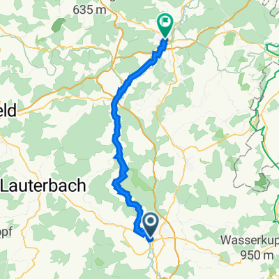 Wiesenmühlenstraße 6, Fulda nach Linggplatz 8, Bad Hersfeld