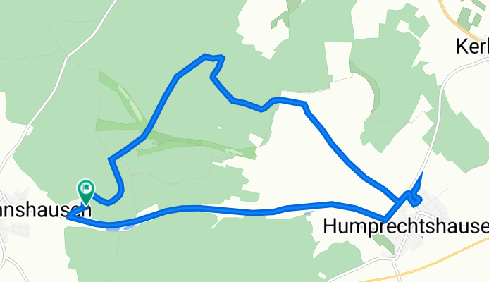 Route nach Am Hopfenranken 22, Schonungen